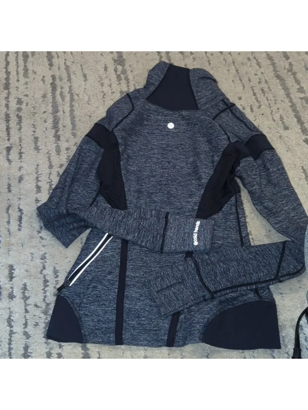 Lululemon Run Inspire Pullover 1/2 Zip Heathered grey